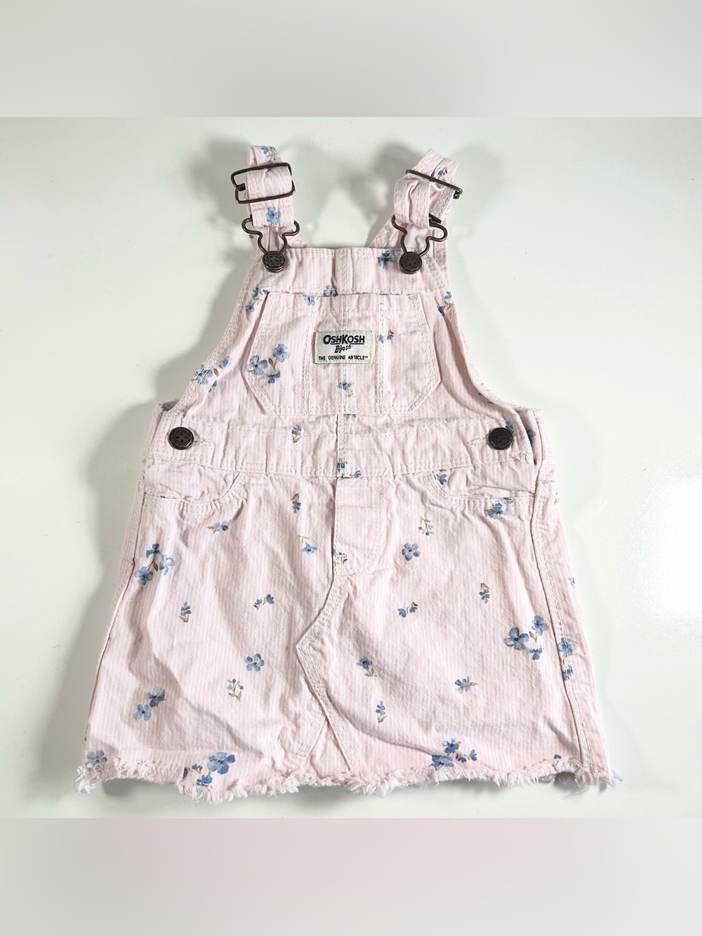 Oshkosh B’Gosh Pink Romper Overalls Dress for Baby Girl size size 18mos